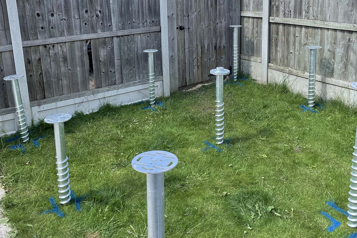 Ground screws for Groundscrews for Garden Sheds